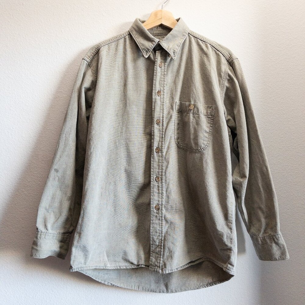 VINTAGE Three Rivers Oversized Beige Button-up